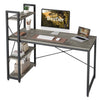 140cm Computer Desk w/ Hutch PC Laptop for Workstation Home Office Writing Table