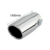 2X75mm Stainless Steel Racing Exhaust Muffler Rear Tail Pipe Trim Straight UK