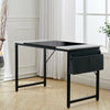 Home Office Computer Desk Study PC Writing Table Workstation Side Bag Furniture