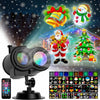 Christmas LED Double Projector Laser Lights Snowflake Snowfall Landscape Lamp UK