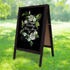 Double-Sided Sidewalk Easel Square Top A Frame Sandwich Board for Menus Sales