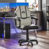 Cushioned Computer Gaming Desk Office Chair Executive Swivel Leather Home Desk
