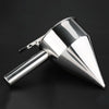 Stainless Steel Piston Funnel with Support for Sauce Cream Dosing Hand Funnel