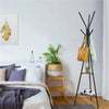 181cm Industrial Style Coat Rack Stand Hall Tree Free Standing with 2 Shelves