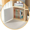 Corner Bookshelf Cupboard Display Cabinet Bookcase Shelving Storage Unit Home UK