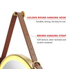 Wall Mounted LED Bathroom Mirror with Warm Lights Demister Gold Frame 600x600mm