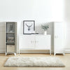 Living Room Cabinet Metal 1 Door Storage Cupboard Shelves Stand Filling Cabinet