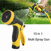 New Multi Pattern Garden Hose Pipe Spray Gun Head Soft Grip Handle Water Sprayer