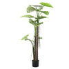Artificial Alocasia Tree Plant Pot Home Office Exotic Tropical Decor Realistic