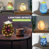 Electric Fragrance Lamp Wax Melt Warmer 3D Aroma Oil Burner Diffuser Glass Gift