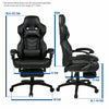 Executive Racing Gaming Chair Swivel Office Computer Ergonomic Recliner PU Black