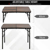 Outsunny Portable Aluminum Folding Picnic Table Outdoor Garden BBQ Party Desk