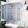Bathroom Mirror Cabinet With LED Lights Demister/Infrared Sensor/Button Switch