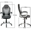 Adjustable Executive Racing Gaming Computer Office Chair Swivel Recliner Leather