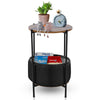 Bedside Table Cabinet Small Side Table Nightstand Storage Basket Organizer Stand