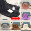 UK Faux Fur Fluffy Blanket Long Pile Soft Warm Sofa Bed Double Size Shaggy Cover