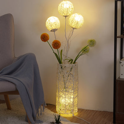 3.6ft LED Floor Lamp Softlighting Standard Torso Standing Lamp w/Changing Bulbs