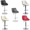 Breakfast Bar Stool Madrid Chrome base & Gas Lift Faux Leather Kitchen Swivel