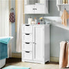 Bathroom Cabinet with 4 Drawers Storage Unit Floor Standing Cabinet for Bathroom