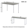 3PCS Dining Table and 2 Benches Set Kitchen Furniture Space-Saving Table Chairs