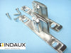 Genuine INDAUX Kitchen Drawer Front Fixing Brackets,pair Including Fixing Screws