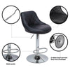 Set of 2 Bar Stools Swivel Kitchen Breakfast Barstools Chair PU Leather Gas Lift