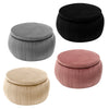 80cm Round Pouffe Ottoman Coffee Tea Table Velvet Padded Storage Stool Box Home
