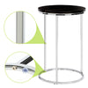 2 Pc White/Black Marble Nested Table Coffee Sofa Beside Side Table Nightstand UK