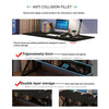 Black Home Office Computer Desk with Shelves Desktop PC Table Study Workstation