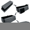 Large Grey Fine Linen Folding Storage Ottoman Pouffe Seat Foot Stool Storage Box