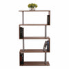 Wooden S Shape Lounge Storage Display Unit Bookcase Bookshelf