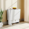 Mobile/Foldable/Extendable Narrow Drop Leaf Dining Table Kitchen Storage Desk