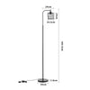 Tall 165CM Floor LED Lamp Accent Light Lightshades Free Standing Bedroom Lounge