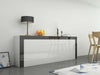 High Gloss Large Sideboard Cabinet with 2 Doors 2 Drawers & 1 Flaps Cupboard UK