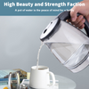 1.8L Electric Kettle Glass Temperature Control 7 Colors Change LED Fast Boiling