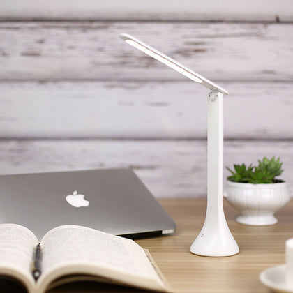 Foldable LED Dimmable Touch Sensor Reading Soft Light Bedside Table Desk Lamp