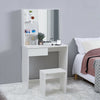 White Dressing Table Set Makeup Vanity Desk Bedroom w/ Drawer&Mirror&