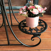 5 Tiers Metal Plant Flower Pot Stand Display Shelf Rack Patio Yard Deco