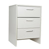 Modern Bedside Table Cabinet Chest of Drawers Nightstand with 3 Drawers White