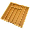 Adjustable Bamboo Cutlery Tray For Kitchen Drawer Insert Space Saving Storage
