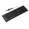 USB Wired Stylish Slim QWERTY Keyboard Layout For DESKTOP PC Computer Laptop