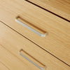 Chest of Drawers White Bedroom Furniture 5 Drawer Silver Handles Metal Runners