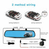 4.3'' DUAL LEN CAR DVR DASH CAM 1080P HD FRONT REAR MIRROR CAMERA VIDEO RECORDER