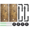 2 Tier Industrial Floating Shelves Pipe Shelf Rustic Steampunk Shelving Brackets