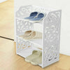 3/4/5 Tiers Shoe Rack Storage Shelf Display Stand Organiser Unit Cabinet White