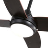 Ceiling Fan Light 48" Remote Control 4 Blades Fan w/ LED Light Reversible Motor