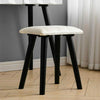 White Dressing Table with LED Mirror Vanity Stool 2 Drawers Storage Makeup Desk