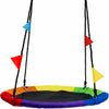 100cm Giant Nest Web Rope Hanging Tree Swing Seat Climbing Frame Round Backyard