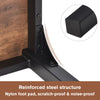 Dining Table and Chairs Set Wooden Steel Frame 2/4 Seat Modern Kitchen Set Brown