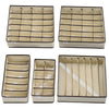 5x Foldable Underwear Bra Socks Drawer Organiser Divider Storage Box
